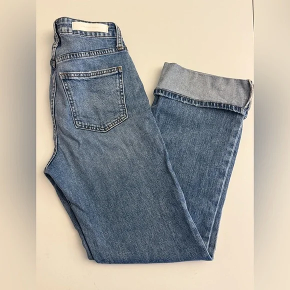 Jonathan Simkhai Laurel Canyon High Rise Cropped Ankle Boot Jeans Size 24